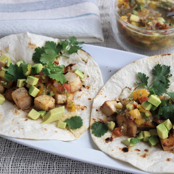 Maui Style Fish Tacos With Pineapple Tomato Salsa